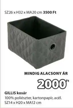 JYSK GILLIS kosár ajánlat