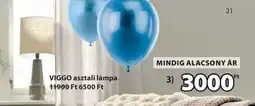 JYSK VIGGO asztali lámpa ajánlat