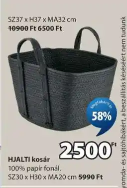 JYSK HJALTI kosár ajánlat