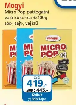ÁRKLUB Mogyi Micro Pop pattogatni való kukorica ajánlat