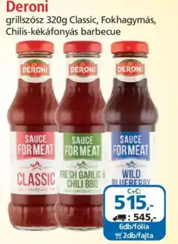ÁRKLUB Deroni grillszósz ajánlat