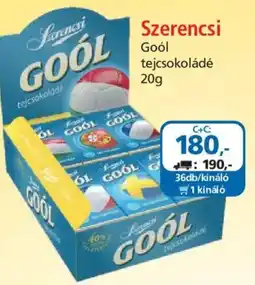 ÁRKLUB Szerencsi Goól tejcsokoládé ajánlat