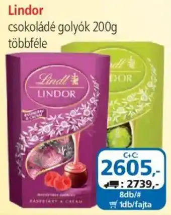ÁRKLUB Lindor csokoládé golyók ajánlat