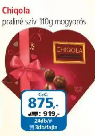 ÁRKLUB ChiQola praliné szív ajánlat