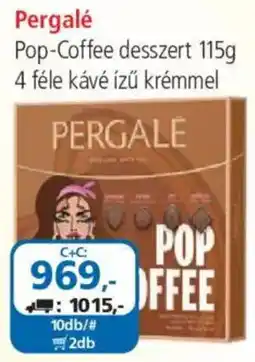 ÁRKLUB Pergalé Pop-Coffee desszert ajánlat
