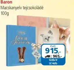 ÁRKLUB Baron Macskanyelv tejcsokoládé ajánlat