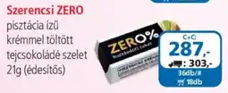 ÁRKLUB Szerencsi zero tejcsokoládé szelet ajánlat