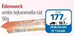 ÁRKLUB Édenwerk omlós tejkaramella rúd ajánlat
