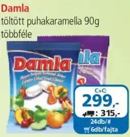 ÁRKLUB Damla töltött puhakaramella ajánlat