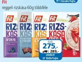 ÁRKLUB Fit reggeli rizskása ajánlat