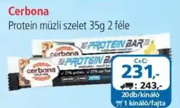 ÁRKLUB Cerbona Protein müzli szelet ajánlat