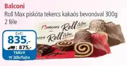 ÁRKLUB Balconi Roll Max piskóta tekercs ajánlat