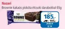 ÁRKLUB Nazari Brownie kakaós piskóta étcsoki darabokkal ajánlat