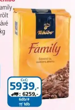 ÁRKLUB Tchibo Family őrölt kávé ajánlat