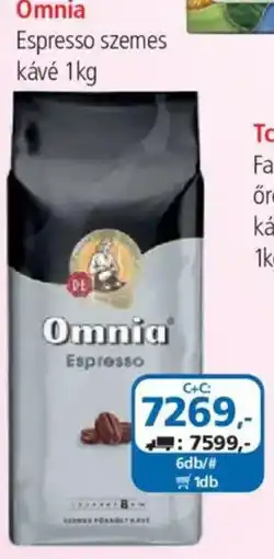 ÁRKLUB Omnia Espresso szemes kávé ajánlat
