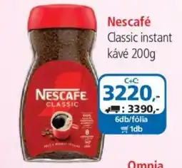 ÁRKLUB Nescafe Classic instant kávé ajánlat