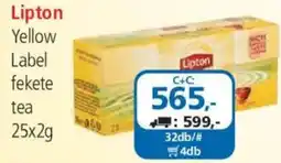 ÁRKLUB Lipton Yellow Label fekete tea ajánlat