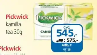 ÁRKLUB Pickwick kamilla tea ajánlat