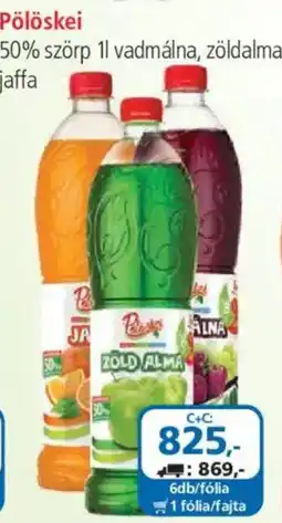 ÁRKLUB Pölöskei szörp ajánlat