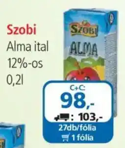 ÁRKLUB Szobi Alma ital ajánlat