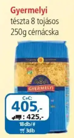 ÁRKLUB Gyermelyi cérnácska tészta ajánlat