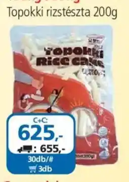 ÁRKLUB Topokki rizstészta ajánlat