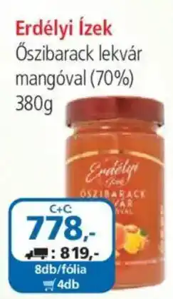 ÁRKLUB Erdélyi Ízek Őszibarack lekvár mangóval ajánlat