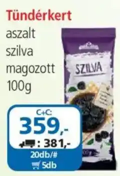 ÁRKLUB Tündérkert aszalt szilva ajánlat
