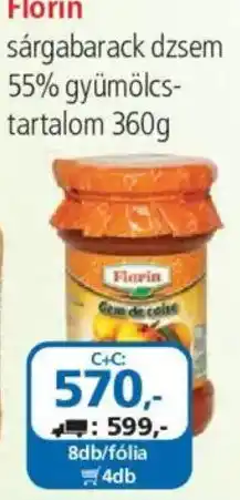 ÁRKLUB Florin sárgabarack dzsem ajánlat