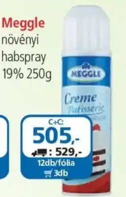 ÁRKLUB Meggle növényi habspray ajánlat
