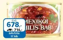 ÁRKLUB Menü mexikói chilis bab ajánlat