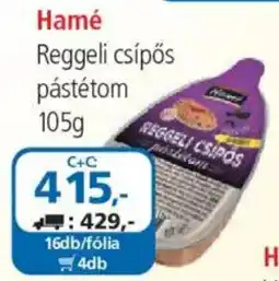 ÁRKLUB Hamé Reggeli csípős pástétom ajánlat