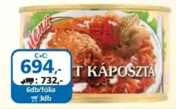 ÁRKLUB Meni töltött káposzta ajánlat