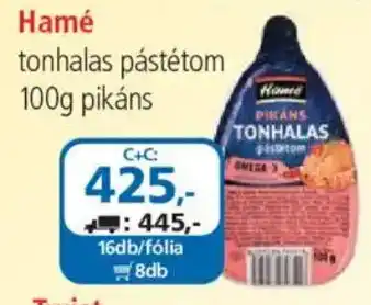 ÁRKLUB Hamé tonhalas pástétom ajánlat