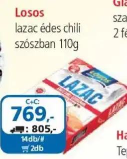 ÁRKLUB Losos lazac édes chili szószban ajánlat