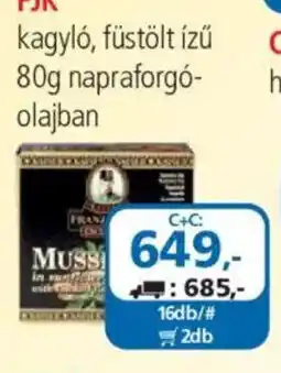 ÁRKLUB Franz Josef Kaiser kagyló ajánlat