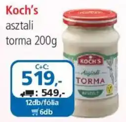 ÁRKLUB Koch's asztali torma ajánlat