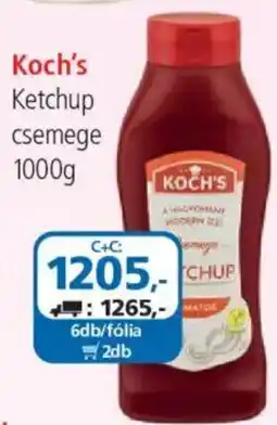 ÁRKLUB Koch's Ketchup csemege ajánlat