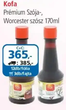 ÁRKLUB Kofa Prémium Szója-, Worcester szósz ajánlat