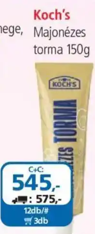 ÁRKLUB Koch's Majonézes torma ajánlat