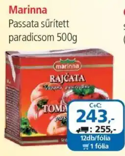ÁRKLUB Marinna Passata sűrített paradicsom ajánlat