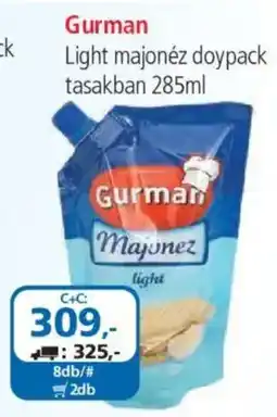 ÁRKLUB Gurman Light majonéz ajánlat