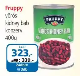 ÁRKLUB Fruppy vörös kidney bab konzerv ajánlat