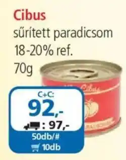 ÁRKLUB Cibus sűrített paradicsom ajánlat