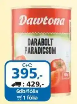 ÁRKLUB Dawtona darabolt paradicsom ajánlat