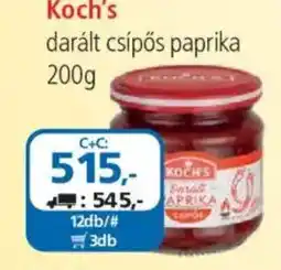 ÁRKLUB Koch's darált csípős paprika ajánlat
