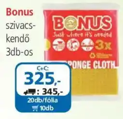 ÁRKLUB Bonus szivacskendő ajánlat
