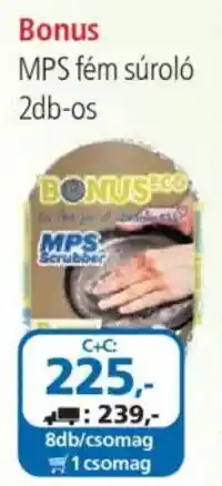 ÁRKLUB Bonus mps fém súroló 2db-os ajánlat