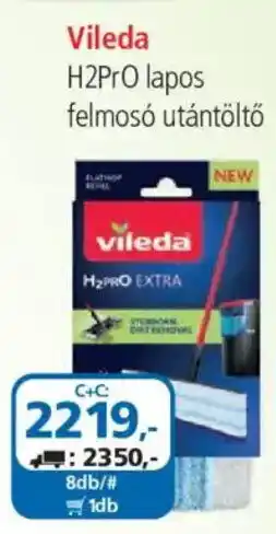 ÁRKLUB Vileda H2Pro lapos felmosó utántöltő ajánlat