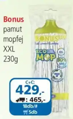 ÁRKLUB Bonus pamut mopfej ajánlat